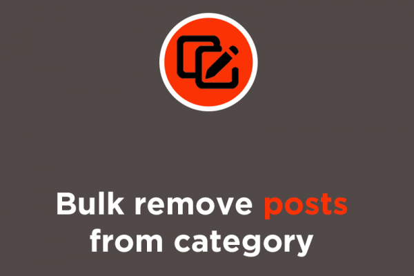 bulk remove products from category