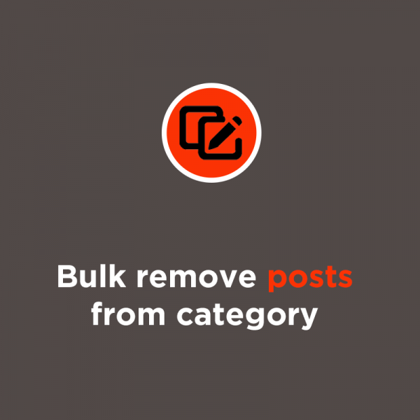 bulk remove products from category